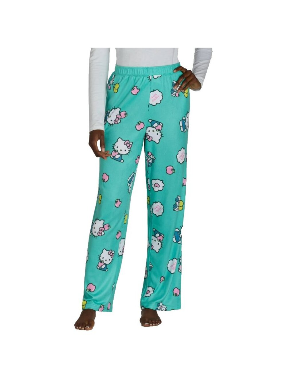 Hello Kitty Womens Lounge Pajama Sleep Pants With Pockets XL
